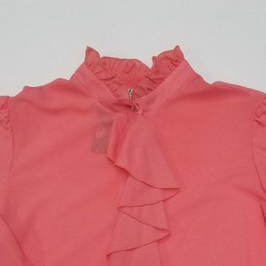 Vintage French Rose Cerise D'allairds Sheer Blouse